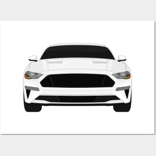 Mustang GT Oxford-White Posters and Art